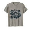 Car Collection Muscle Cars T-Shirt - Custom Art Print for Adults - T-Shirt, Sweatshirt, Hoodie