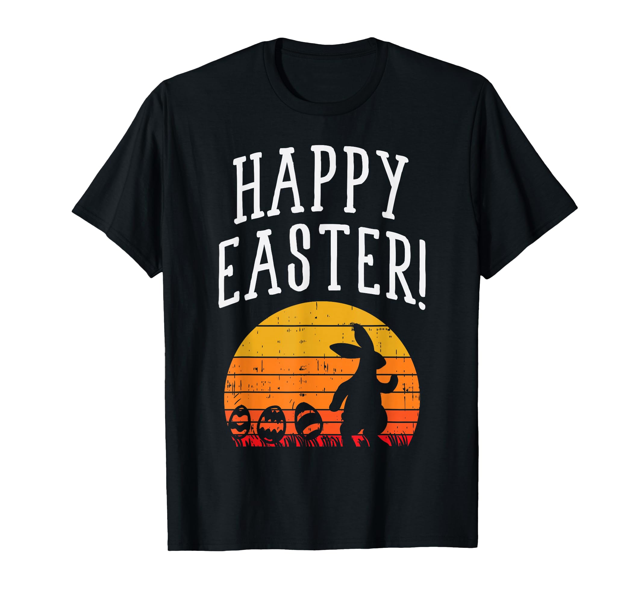 Happy Easter Bunny Rabbit Eggs T-Shirt - Trendy Graphic for Adults - T-Shirt, Sweatshirt, Hoodie