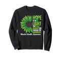 Green Ribbon Mental Health Sweatshirt - Aesthetic Graphic Men Women - T-Shirt, Sweatshirt, Hoodie