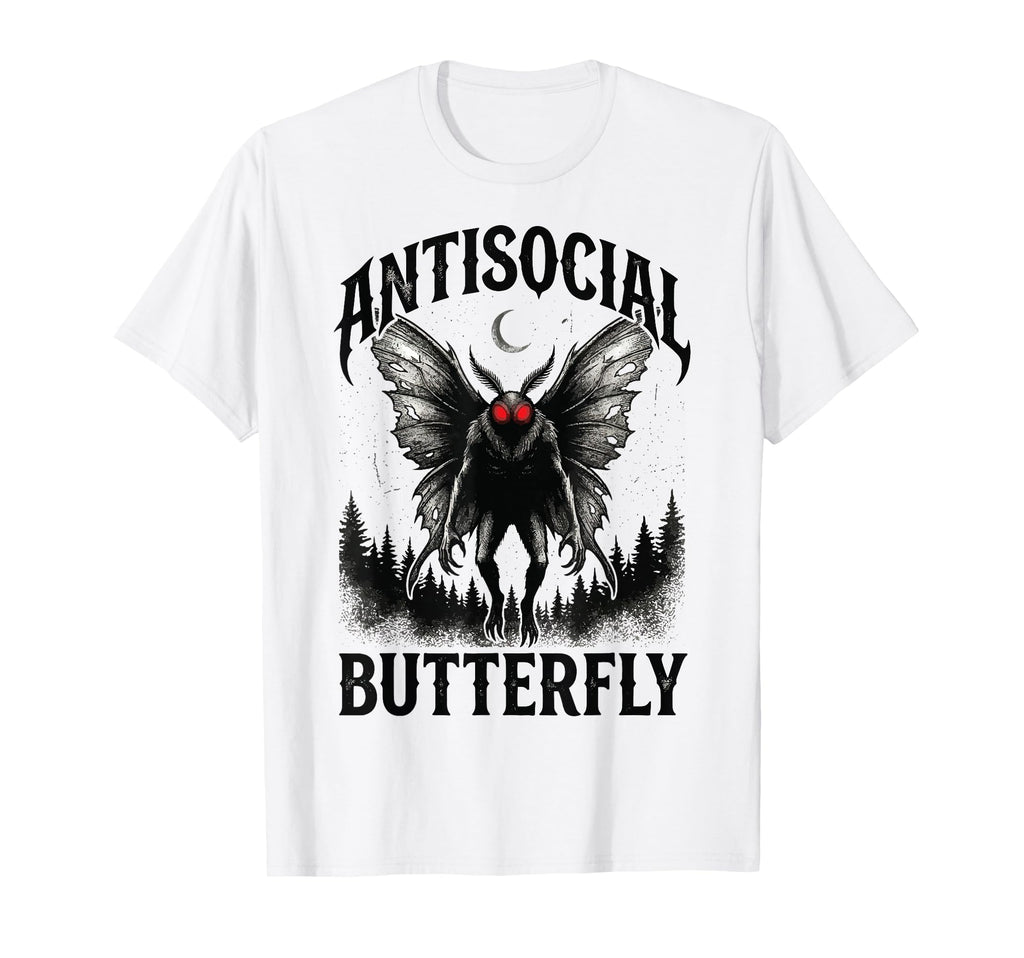 Cryptid Mothman Introvert Funny Sweatshirt - Minimalist Print Unisex - T-Shirt, Sweatshirt, Hoodie