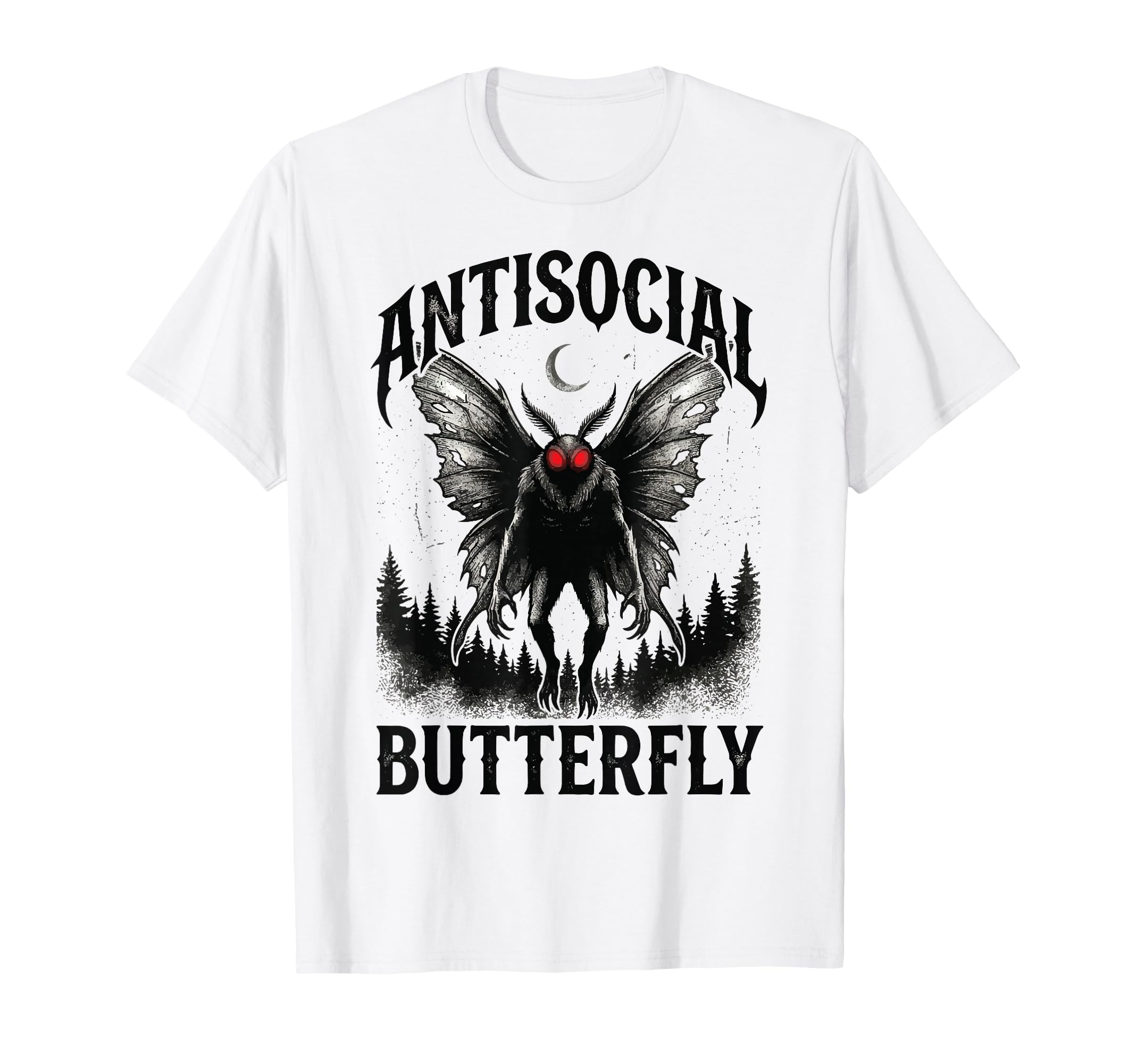 Cryptid Mothman Introvert Funny Sweatshirt - Minimalist Print Unisex - T-Shirt, Sweatshirt, Hoodie