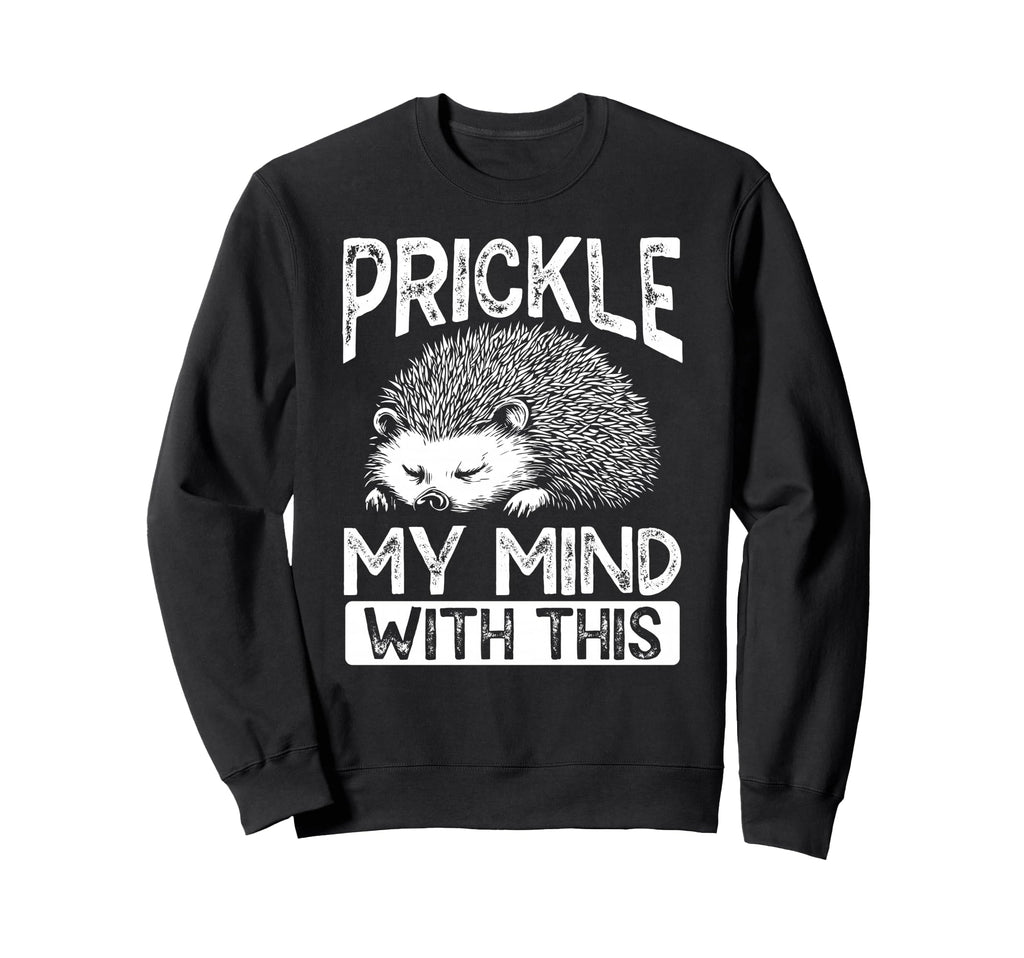 Prickly Hedgehog Overthinkers Sweatshirt - Minimalist Print for Adults - T-Shirt, Sweatshirt, Hoodie