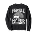 Prickly Hedgehog Overthinkers Sweatshirt - Minimalist Print for Adults - T-Shirt, Sweatshirt, Hoodie