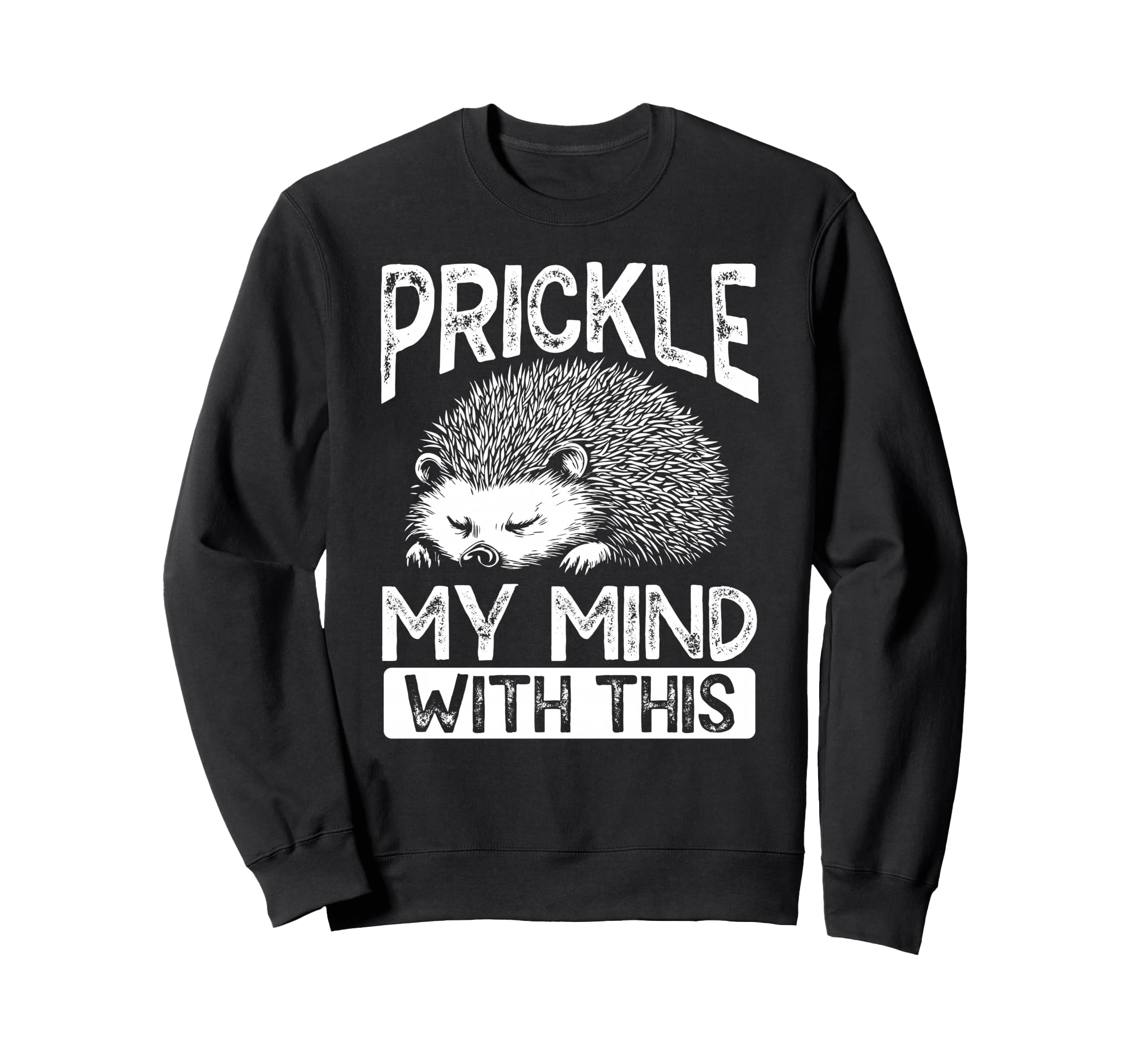 Prickly Hedgehog Overthinkers Sweatshirt - Minimalist Print for Adults - T-Shirt, Sweatshirt, Hoodie