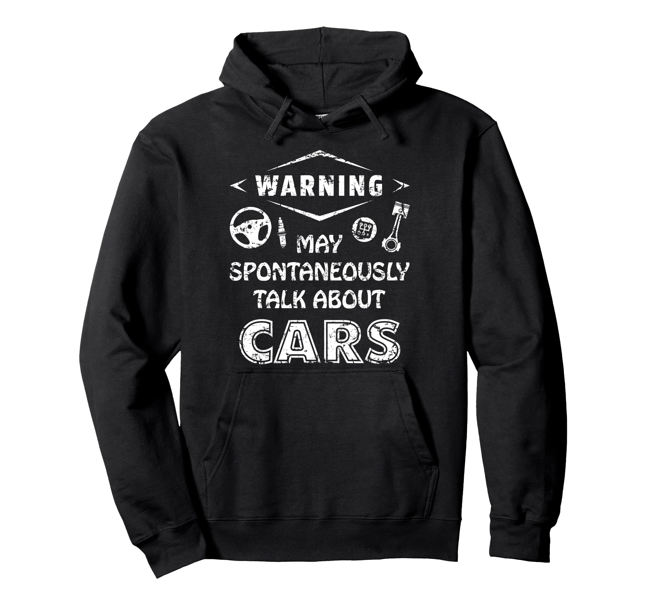 Auto Mechanic Warning May Spontaneously Hoodie - Graphic Print Men Women - T-Shirt, Sweatshirt, Hoodie