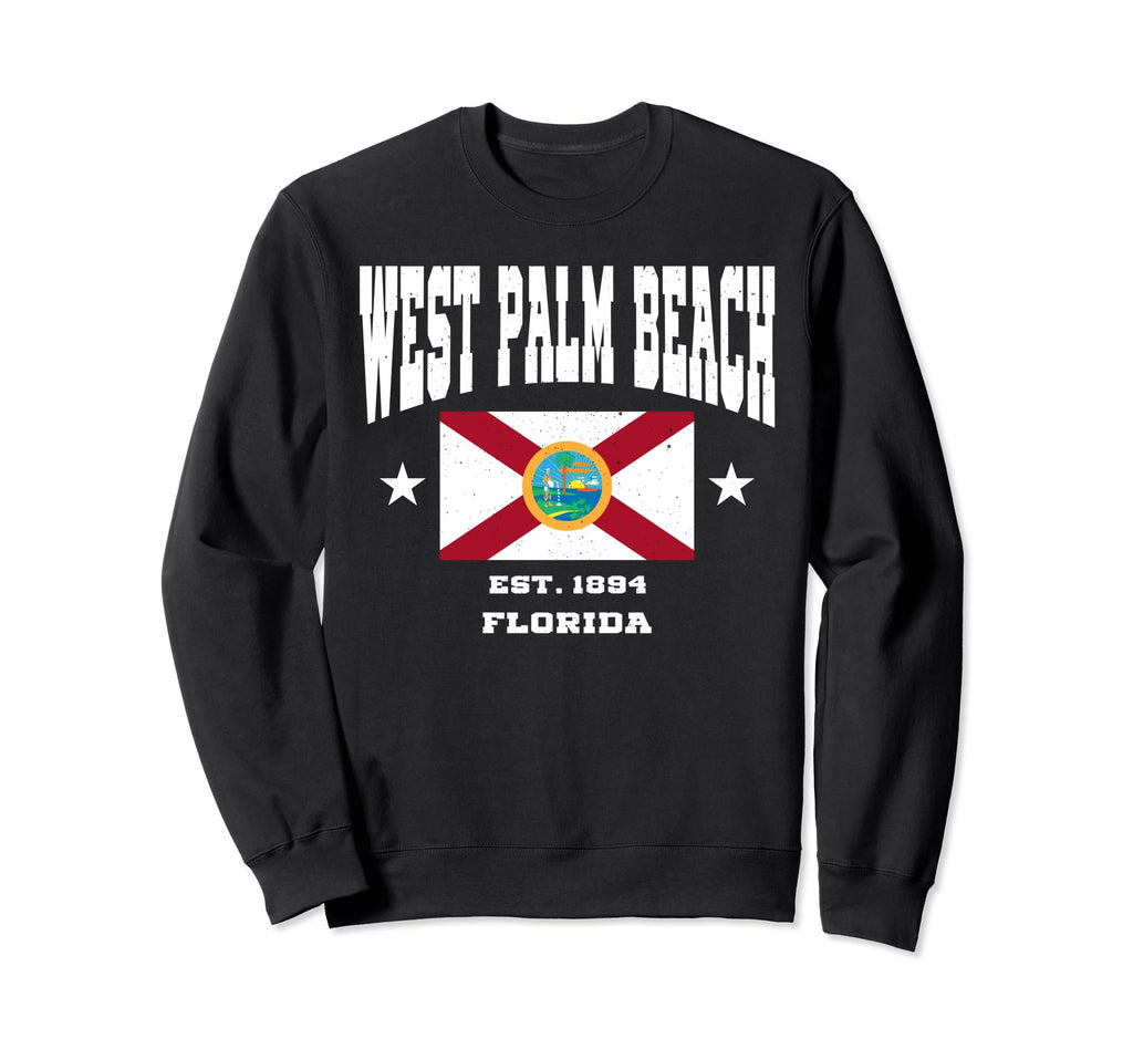 West Palm Beach Florida Fl Sweatshirt - Casual Everyday Wear for Adults - T-Shirt, Sweatshirt, Hoodie