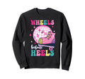 Wheels Before Heels Roller Skating Sweatshirt - Trendy Graphic Men Women - T-Shirt, Sweatshirt, Hoodie