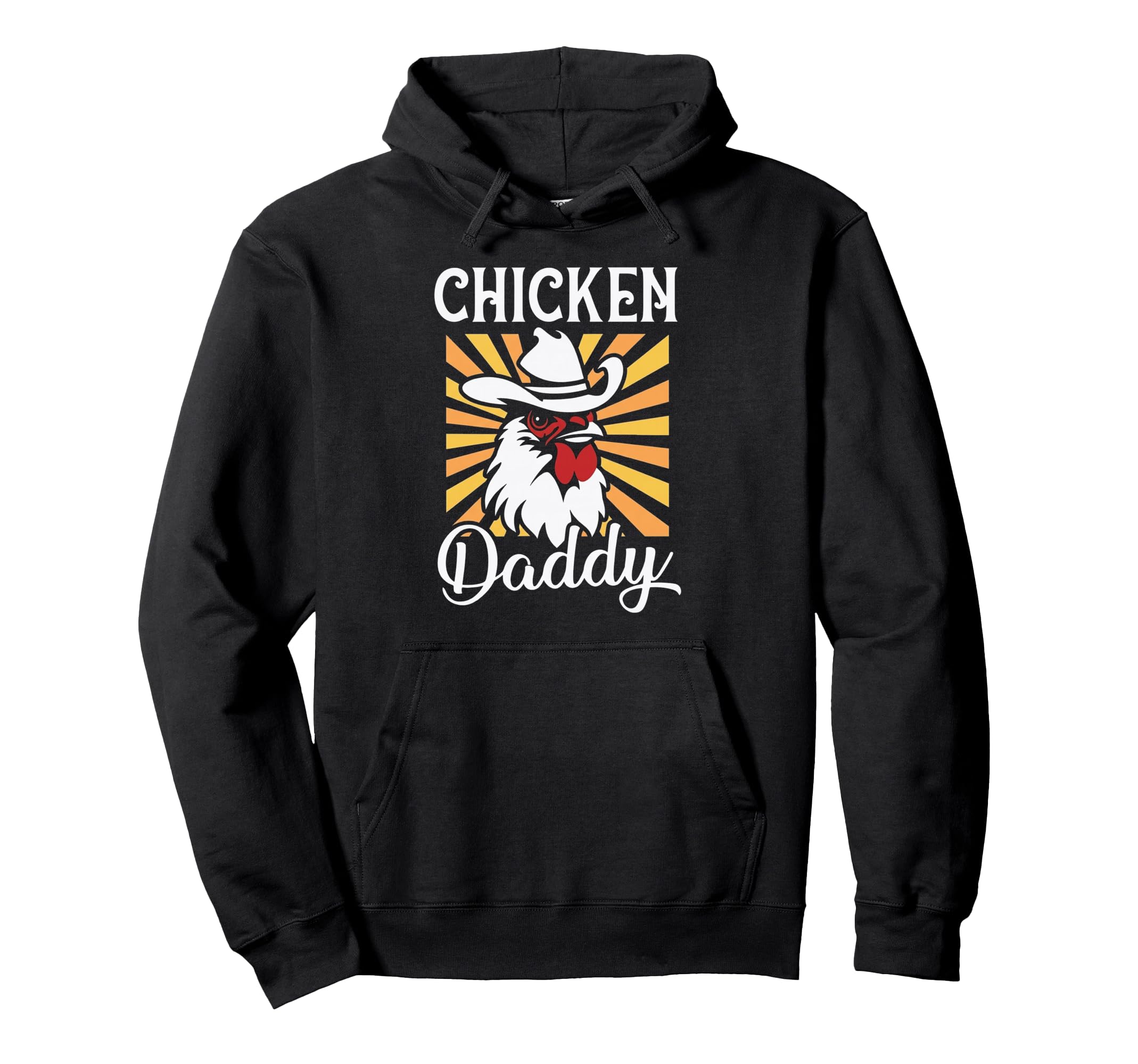 Sunburst Chicken Daddy Looking Hoodie - Aesthetic Graphic Men Women - T-Shirt, Sweatshirt, Hoodie