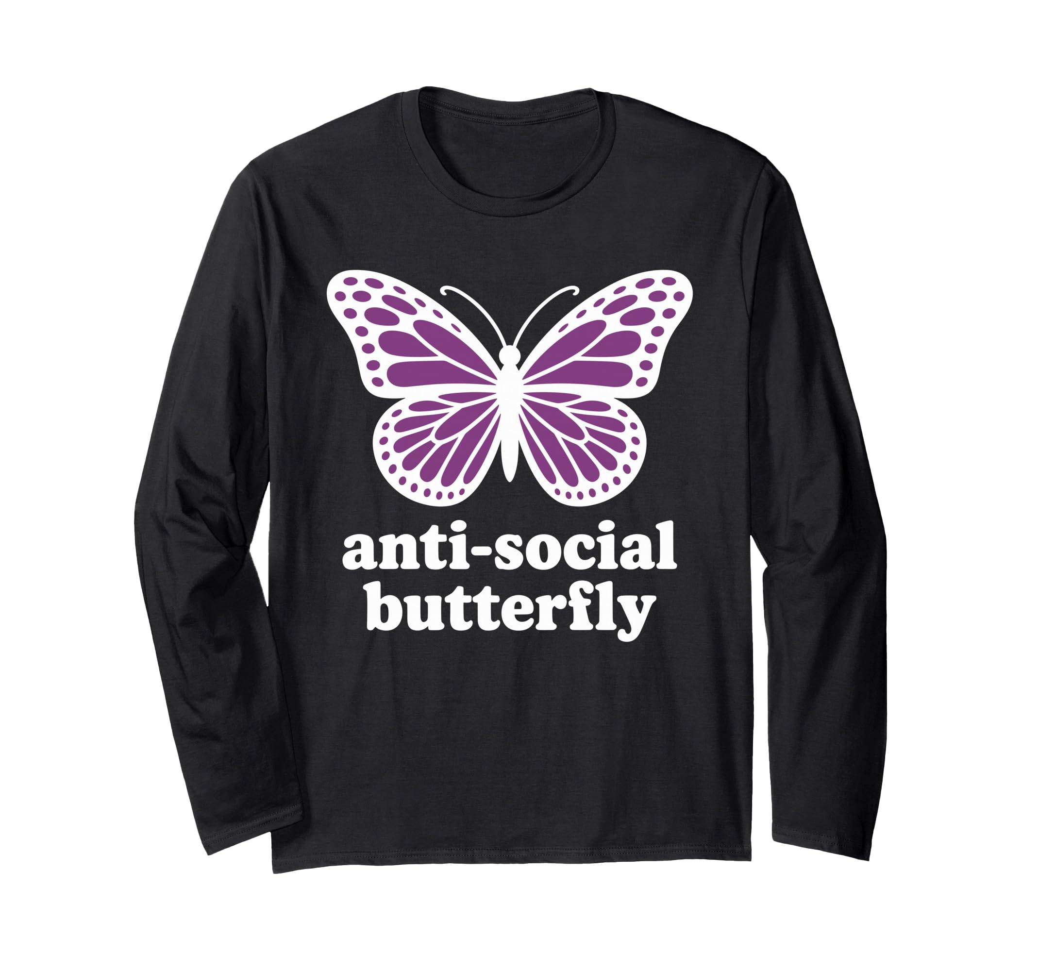 Antisocial Butterfly T-Shirt - Custom Art Print for Adults - T-Shirt, Sweatshirt, Hoodie