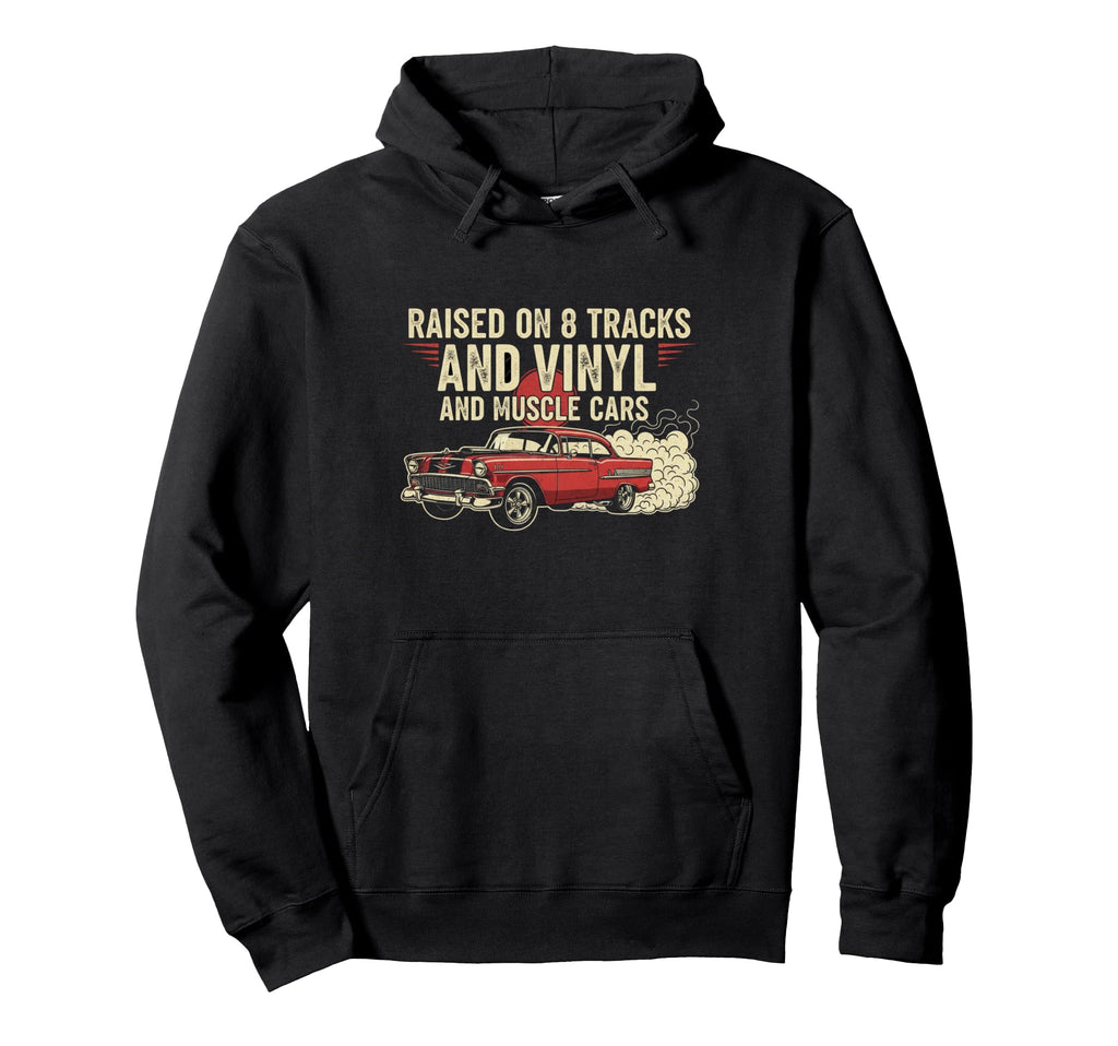 Raised Vinyl And V8S 56 Bel Air Lover Hoodie - Graphic Print Unisex - T-Shirt, Sweatshirt, Hoodie