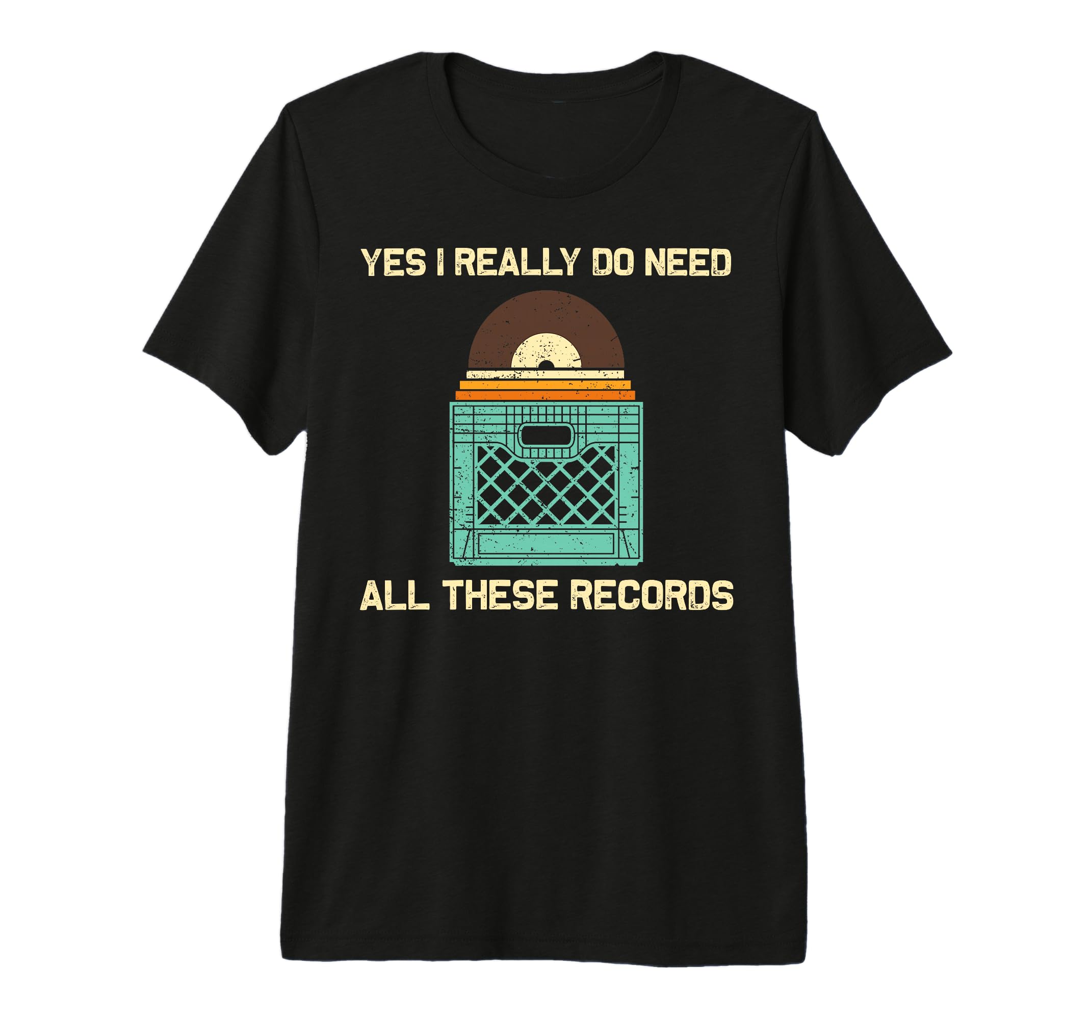 Vinyl Dj Vinyl Record Lovers Music T-Shirt - Fun Novelty Design for Adults - T-Shirt, Sweatshirt, Hoodie