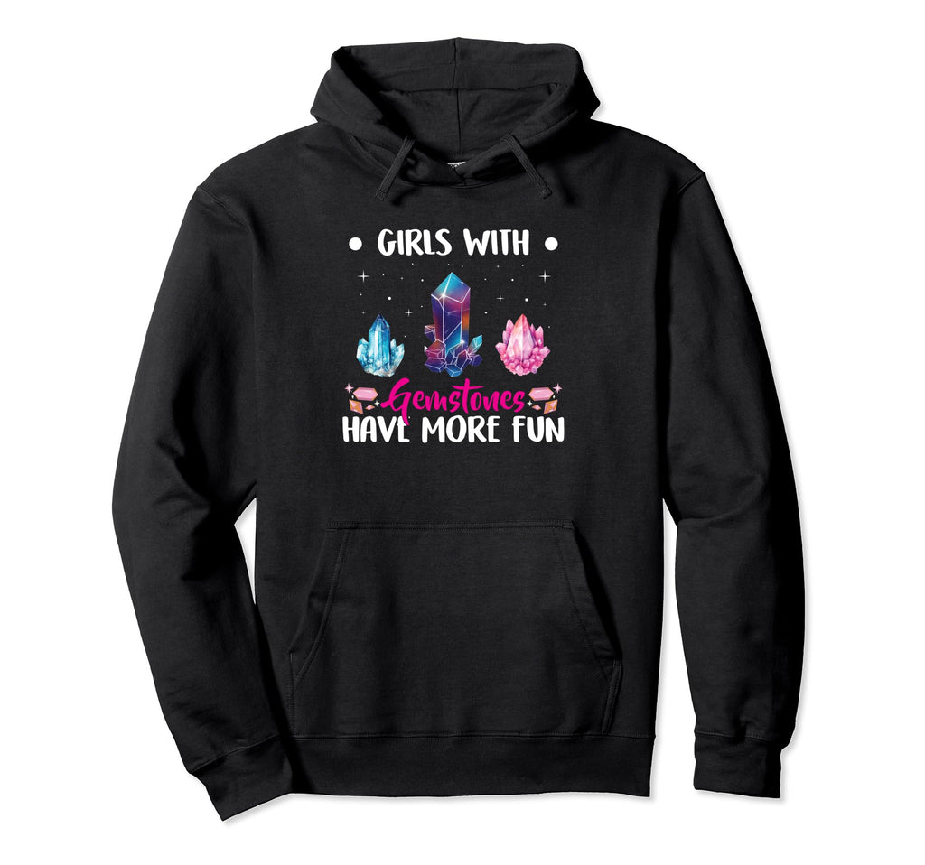 Funny Gemstone Chakra Healer Spiritual Hoodie - Graphic Print Men Women - T-Shirt, Sweatshirt, Hoodie