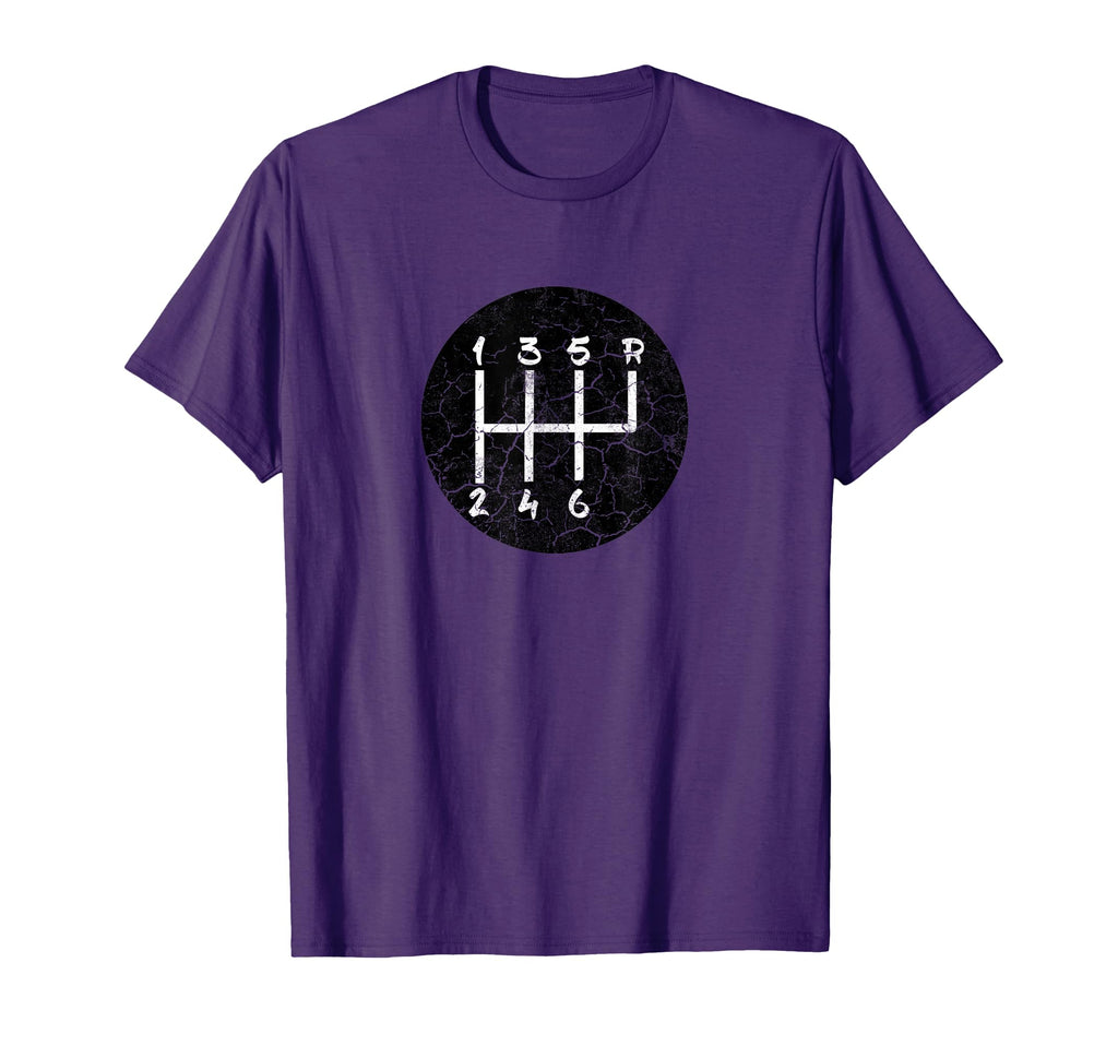 Funny Stick Shift Car 6 Speed Manual T-Shirt - Unique Graphic Men Women - T-Shirt, Sweatshirt, Hoodie