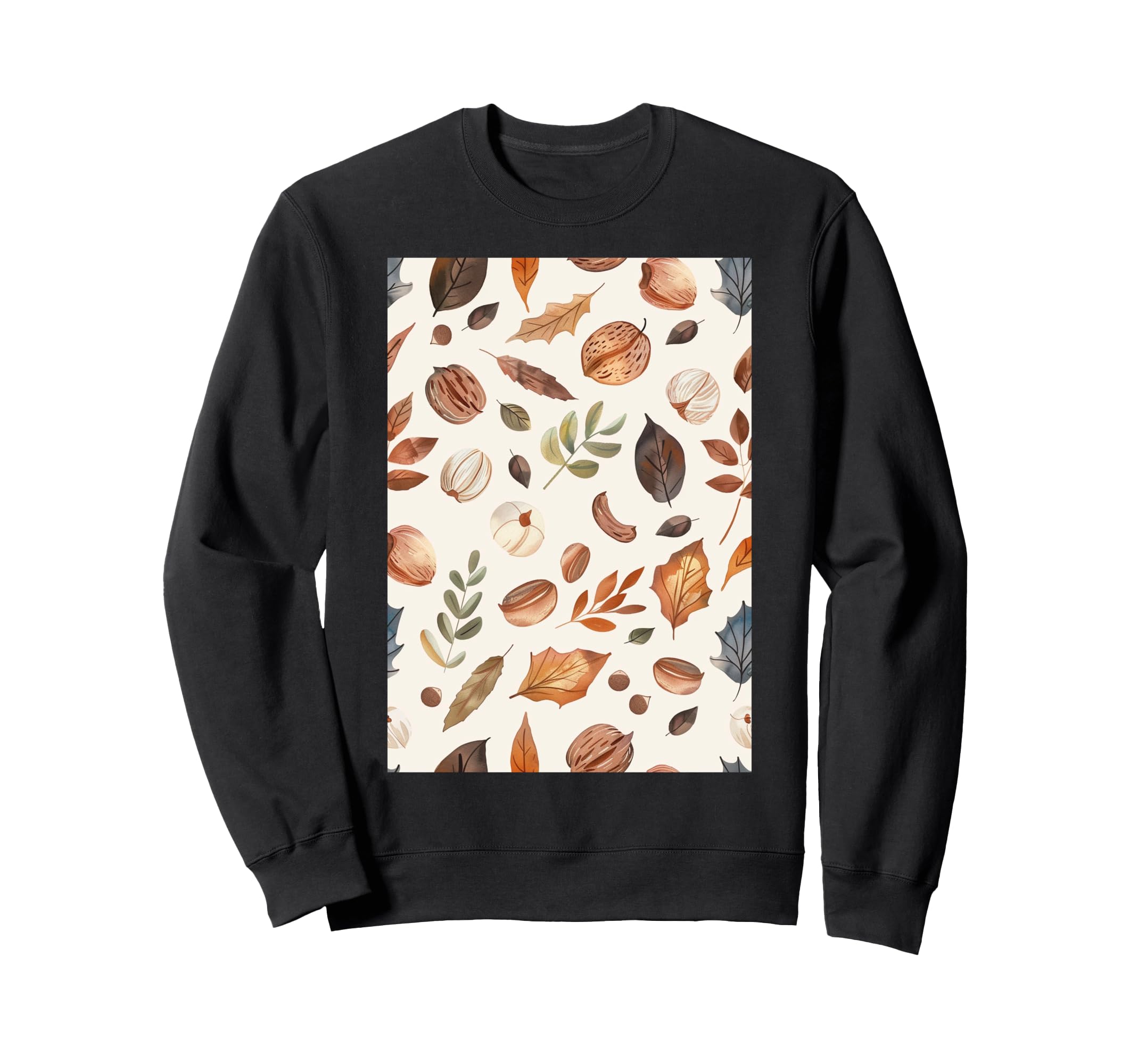 Pattern Art Walnut Sweatshirt - Novelty Apparel Men Women - T-Shirt, Sweatshirt, Hoodie