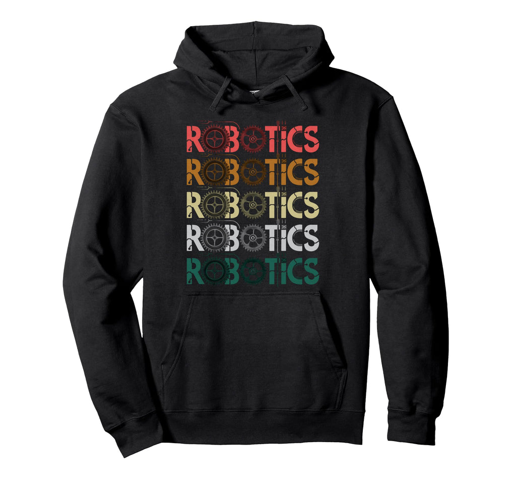 Robotics Typography Hoodie - Graphic Print for Adults - T-Shirt, Sweatshirt, Hoodie