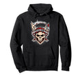 Skull Biker Motorcycle Engine Bikers Hoodie - Aesthetic Graphic for Adults - T-Shirt, Sweatshirt, Hoodie