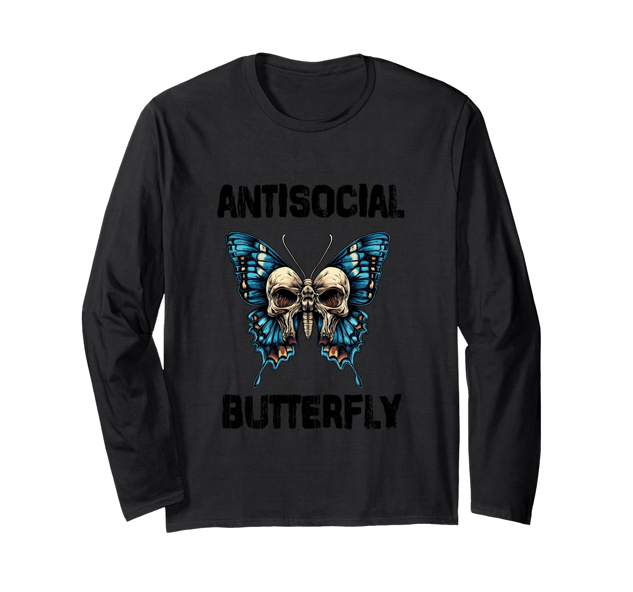 Antisocial Butterfly T-Shirt - Fun Novelty Design Men Women - T-Shirt, Sweatshirt, Hoodie