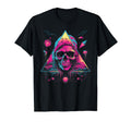 Skull Vaporwave Retrowave Aesthetic T-Shirt - Graphic Print Unisex - T-Shirt, Sweatshirt, Hoodie