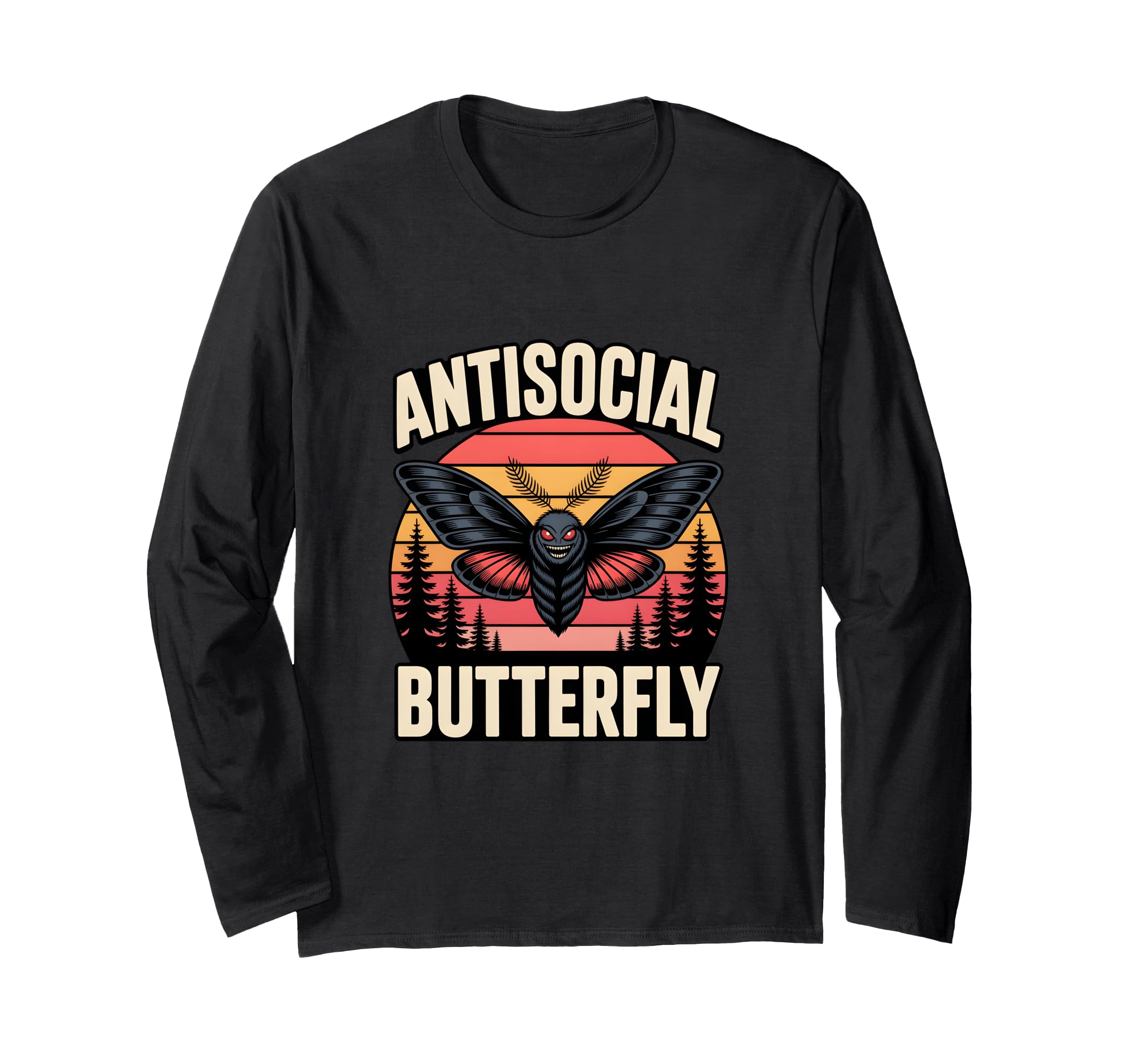 Moth Mann Cryptid Anti Social T-Shirt - Casual Everyday Wear for Adults - T-Shirt, Sweatshirt, Hoodie