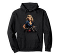 Pinup Biker Motorcycle Rider Hoodie - Graphic Print for Adults - T-Shirt, Sweatshirt, Hoodie