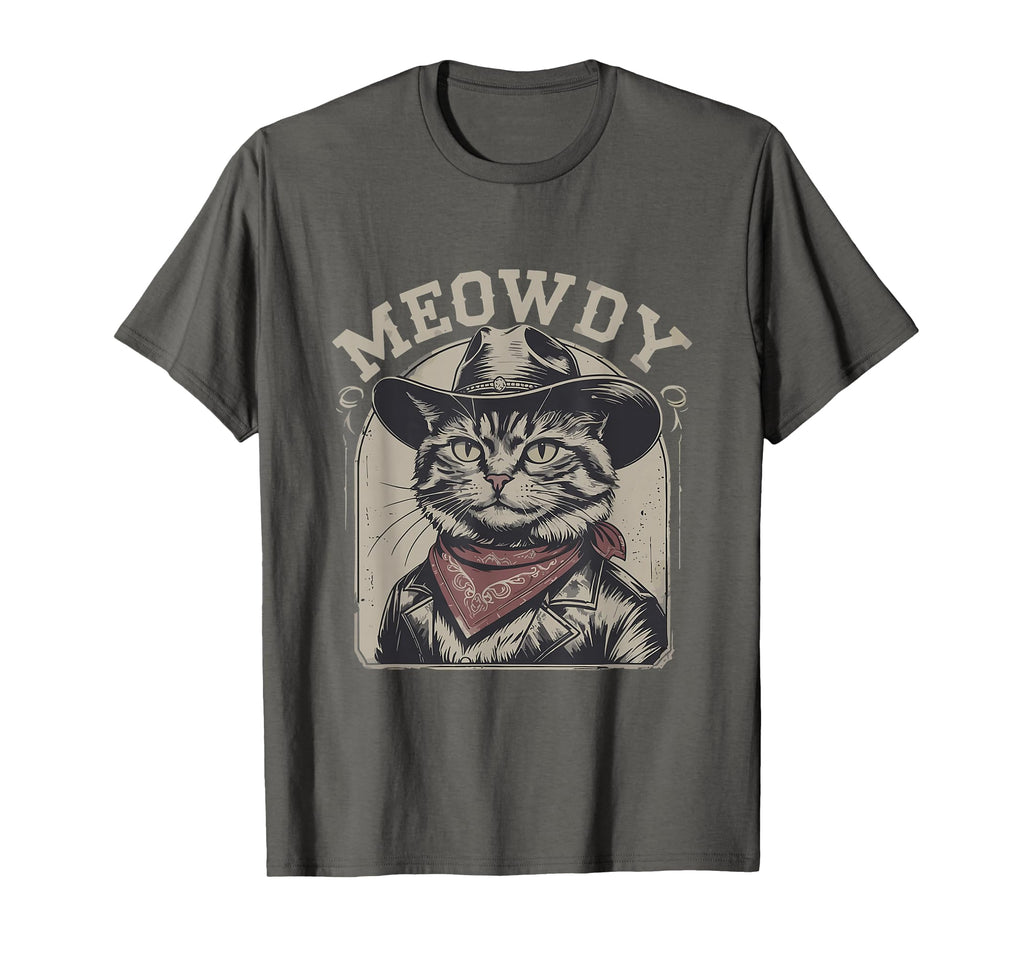 Meowdy Country Music Funny Western T-Shirt - Unique Graphic for Adults - T-Shirt, Sweatshirt, Hoodie