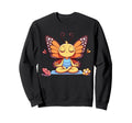 Meditation Butterfly Yoga Pose Sweatshirt - Unique Graphic for Adults - T-Shirt, Sweatshirt, Hoodie