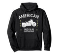 American Motorcycle Indian Biker Club Hoodie - Graphic Print Unisex - T-Shirt, Sweatshirt, Hoodie