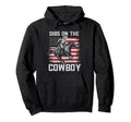 Dibs Cowboy Horseback Western Hoodie - Fun Novelty Design for Adults - T-Shirt, Sweatshirt, Hoodie