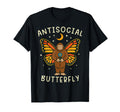 Antisocial Butterfly Bigfoot T-Shirt - Casual Everyday Wear Men Women - T-Shirt, Sweatshirt, Hoodie