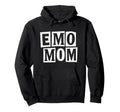 Emo Mom Minimal Block Typography Hoodie - Fun Novelty Design for Adults - T-Shirt, Sweatshirt, Hoodie