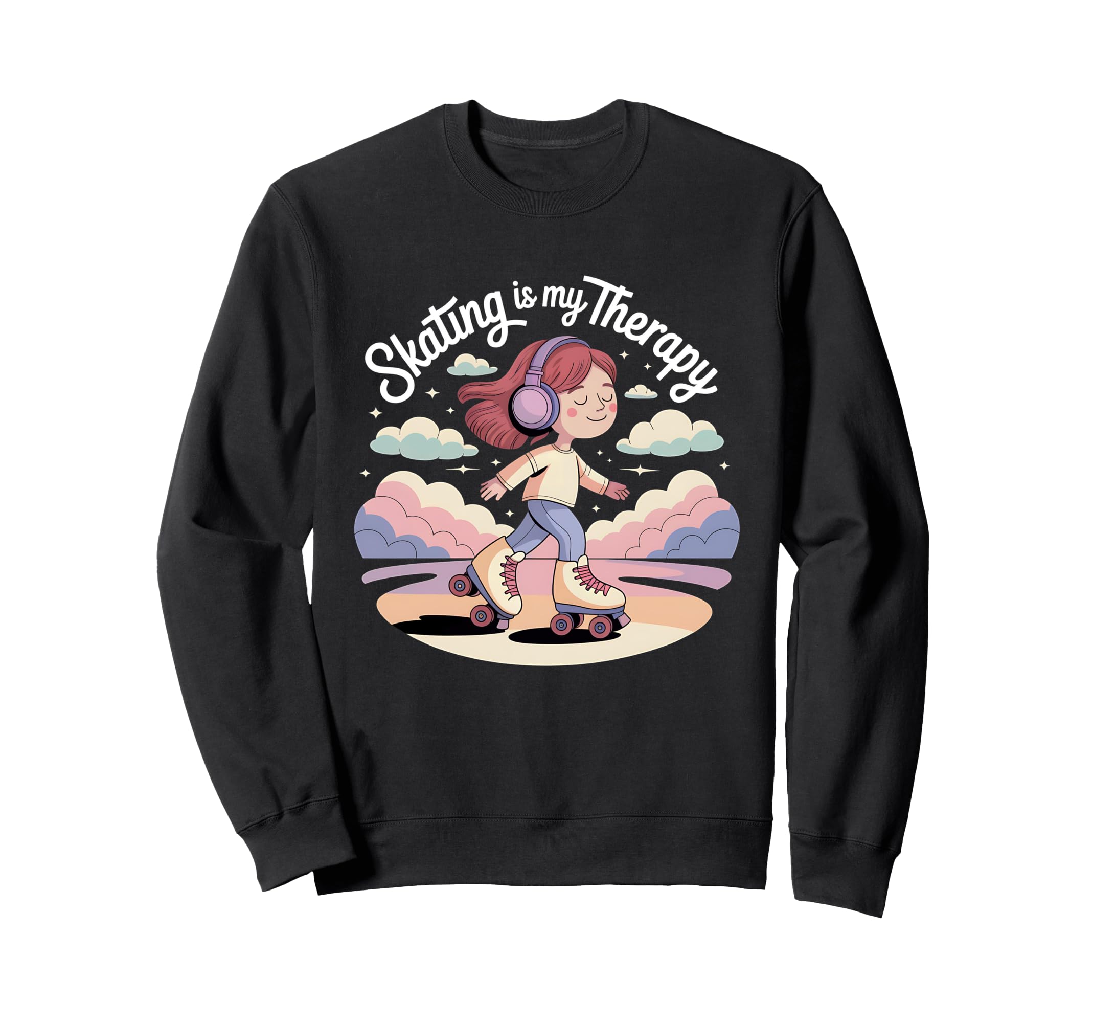 Roller Skate Roller Skating Sweatshirt - Aesthetic Graphic for Adults - T-Shirt, Sweatshirt, Hoodie