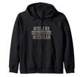 Michigan Born And Michigan Hoodie - Novelty Apparel Unisex - T-Shirt, Sweatshirt, Hoodie