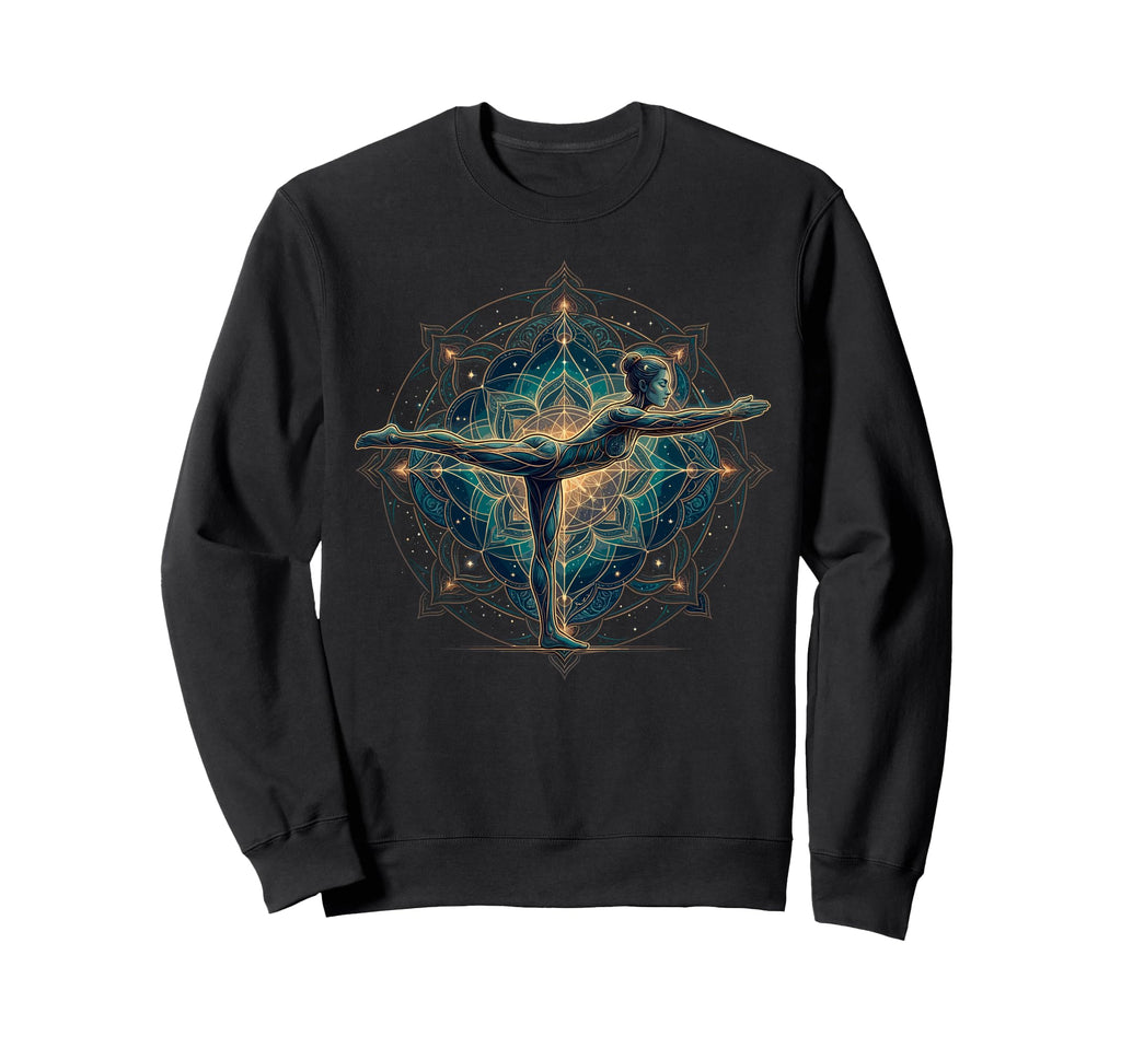 Yoga Pose Mandala Chakra Sweatshirt - Custom Art Print for Adults - T-Shirt, Sweatshirt, Hoodie