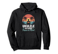 Ukulele Hand Peace Mind Beach Hoodie - Custom Art Print Men Women - T-Shirt, Sweatshirt, Hoodie