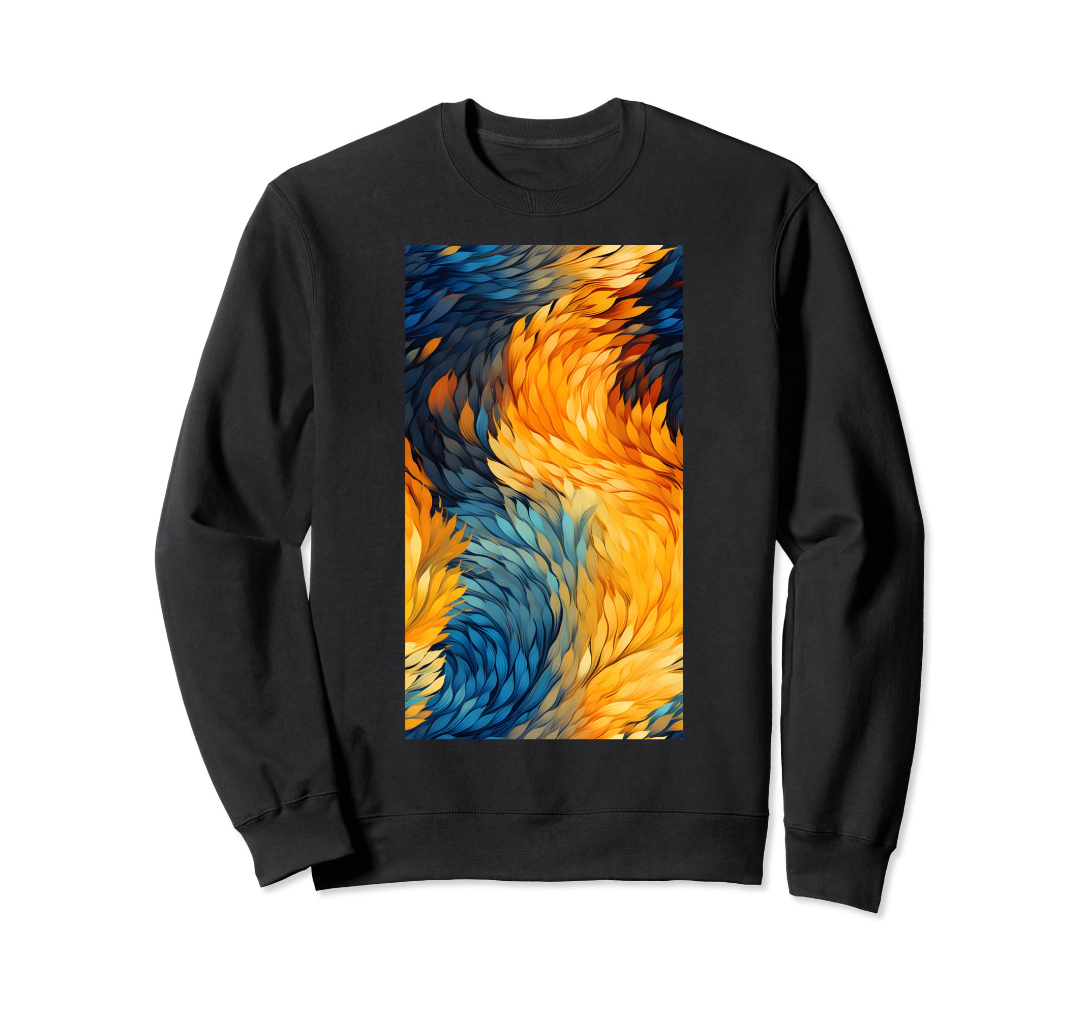 Abstract Art Pattern Warm Colors Sweatshirt - Streetwear Style for Adults - T-Shirt, Sweatshirt, Hoodie