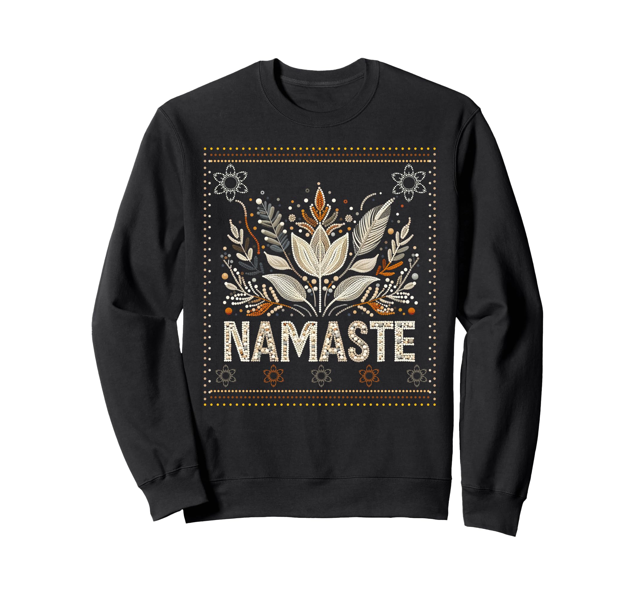 Namaste Botanical Zen Spiritual Sweatshirt - Novelty Apparel Unisex - T-Shirt, Sweatshirt, Hoodie