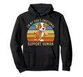 Im My Dogs Emotional Support Human Dog Hoodie - Aesthetic Graphic Unisex - T-Shirt, Sweatshirt, Hoodie