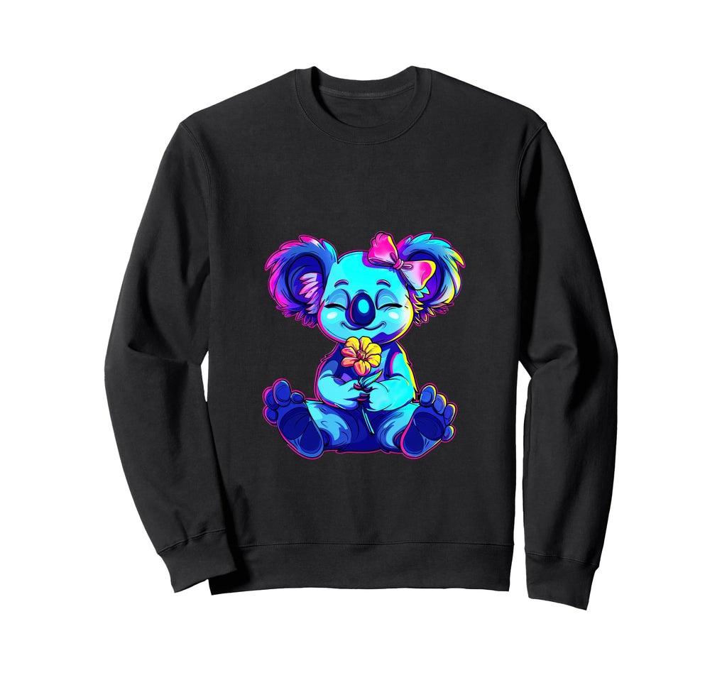 Streetwear Synthwave 80S 90S Koala Sweatshirt - Unique Graphic Men Women - T-Shirt, Sweatshirt, Hoodie