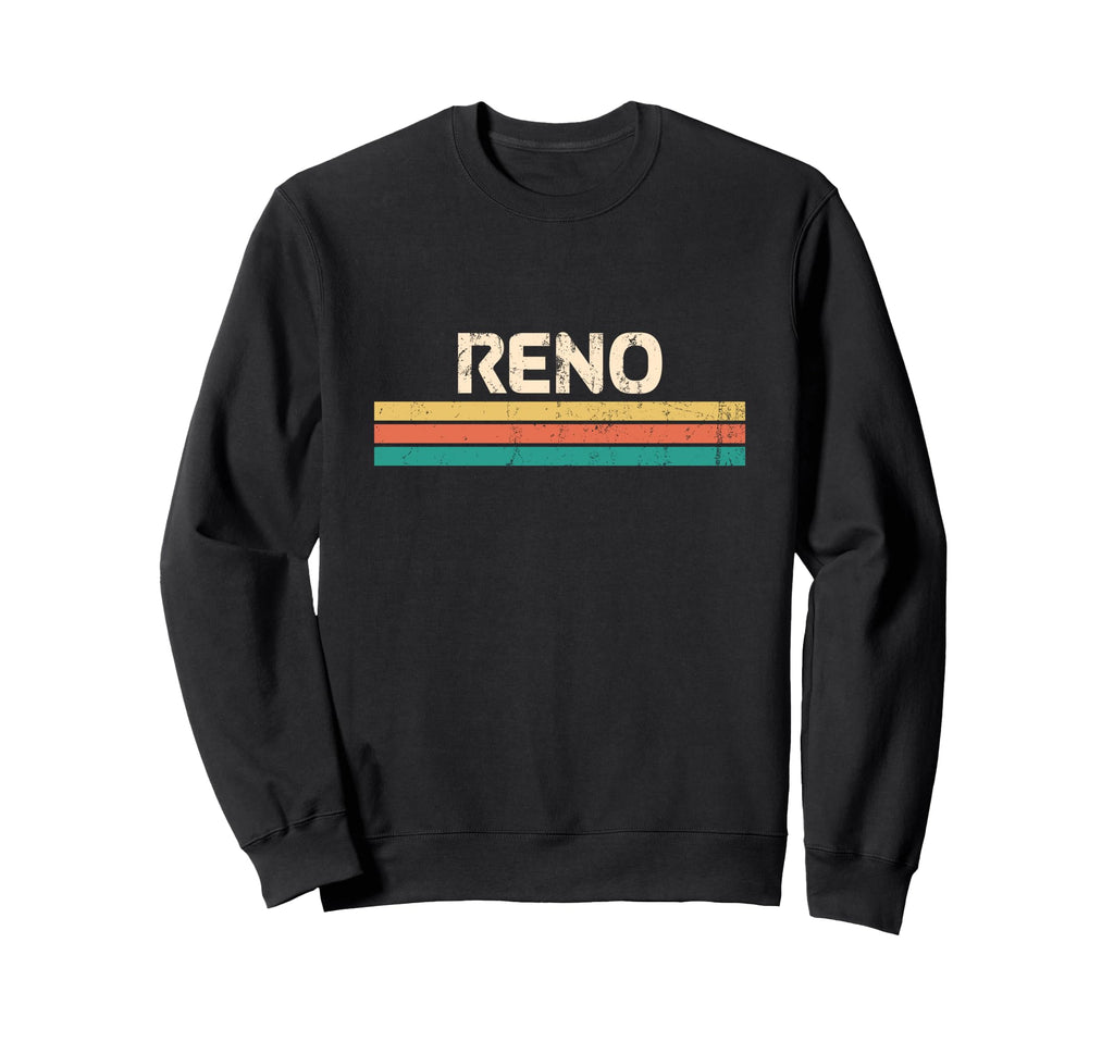 Reno Nevada 70S Stripes Sweatshirt - Unique Graphic Men Women - T-Shirt, Sweatshirt, Hoodie