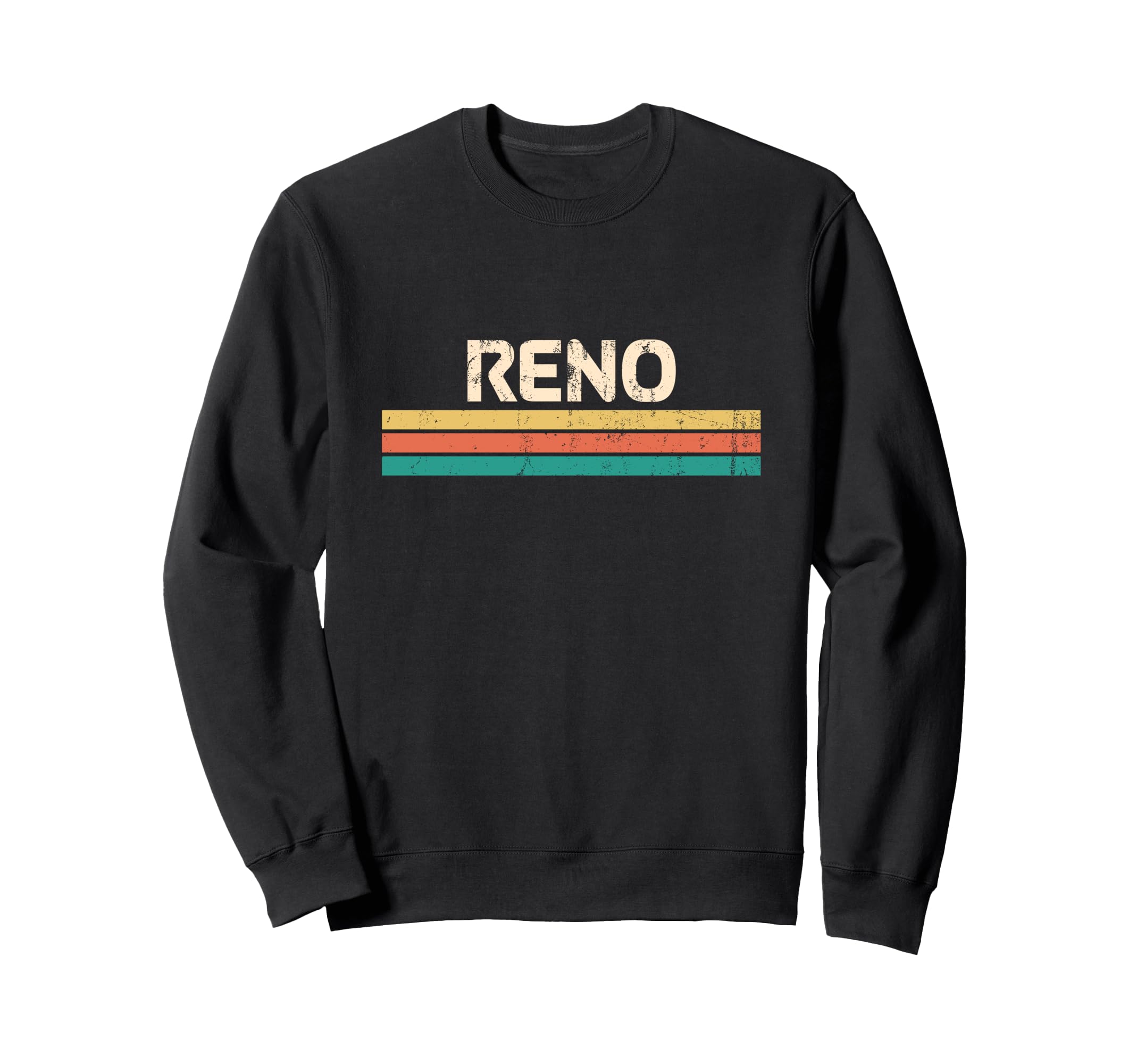 Reno Nevada 70S Stripes Sweatshirt - Unique Graphic Men Women - T-Shirt, Sweatshirt, Hoodie