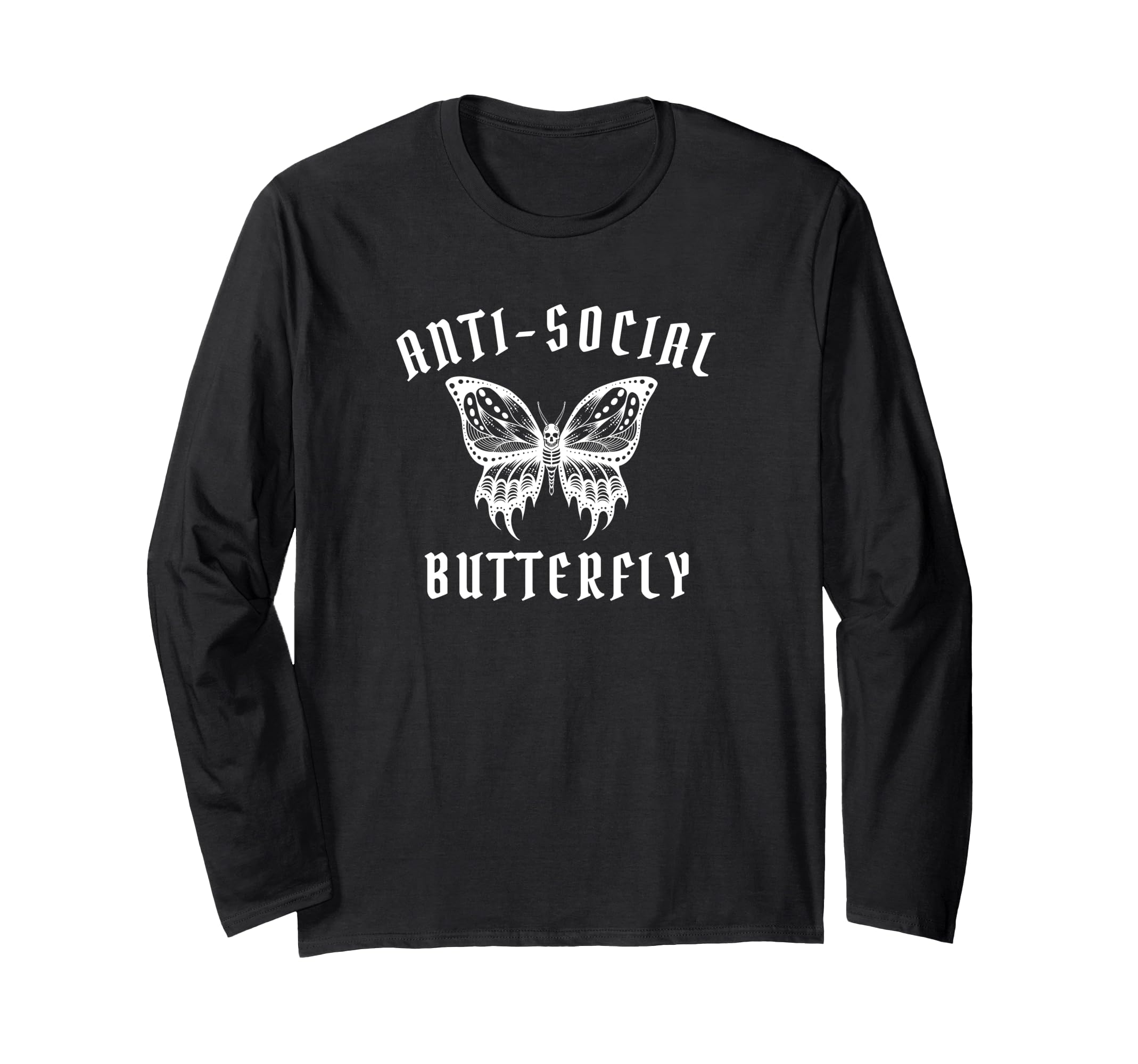 Anti Social Butterfly Introvert Sarcastic T-Shirt - Graphic Print Men Women - T-Shirt, Sweatshirt, Hoodie