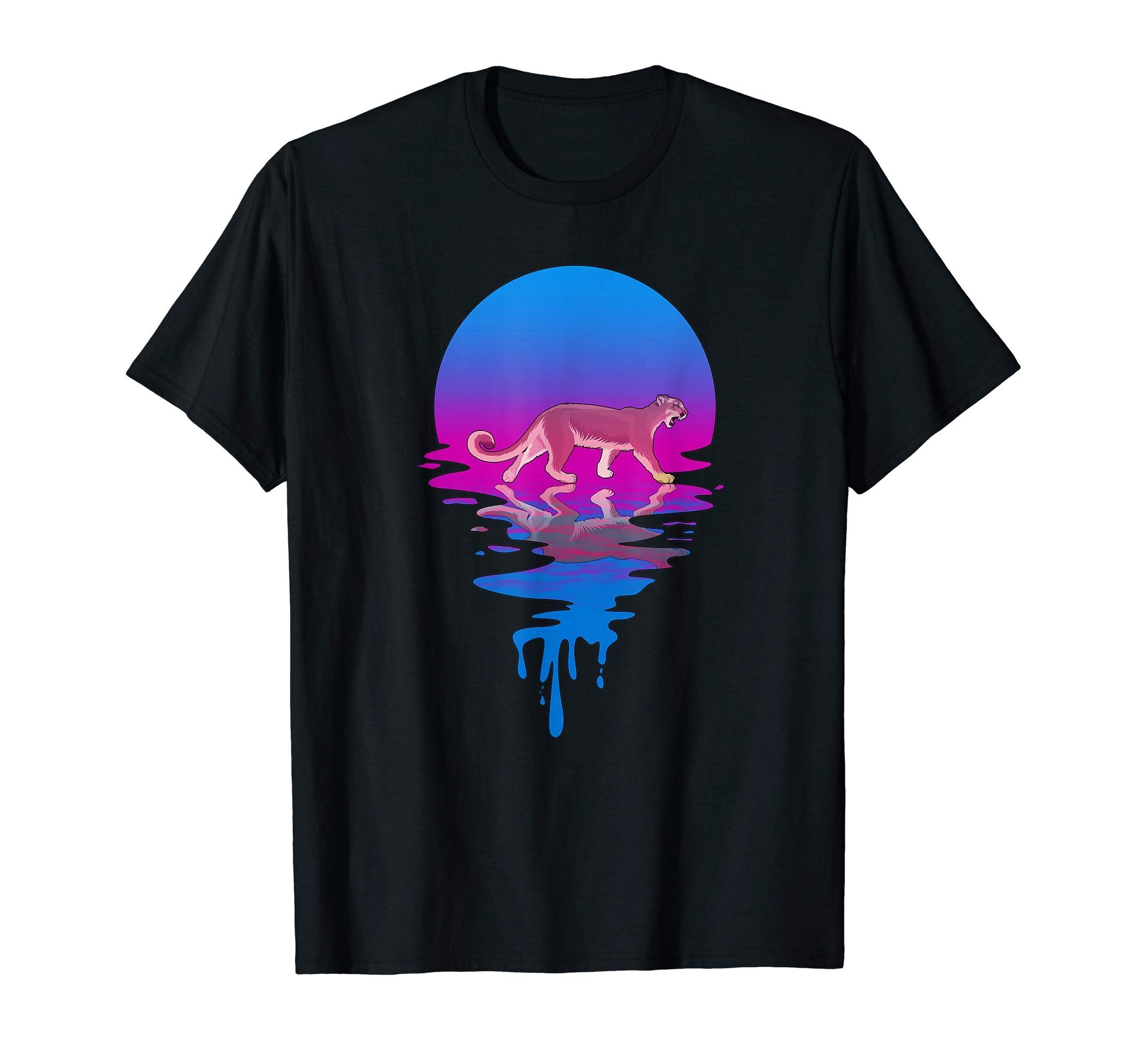 Sunset Cougar T-Shirt - Casual Everyday Wear Men Women - T-Shirt, Sweatshirt, Hoodie