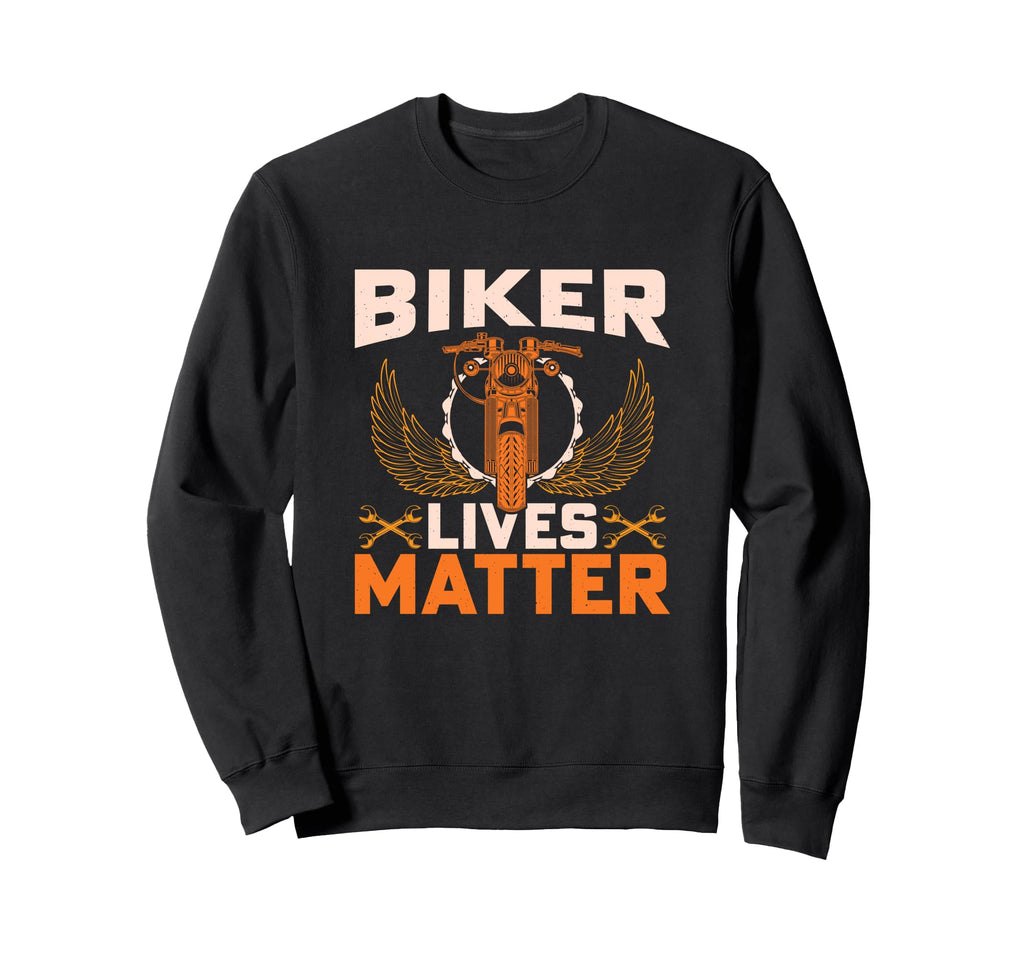 Biker Lives Matter Motorcycle Sweatshirt - Minimalist Print Unisex - T-Shirt, Sweatshirt, Hoodie