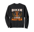 Biker Lives Matter Motorcycle Sweatshirt - Minimalist Print Unisex - T-Shirt, Sweatshirt, Hoodie