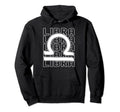 Libra Zodiac Sign Typography Astrology Hoodie - Graphic Print Men Women - T-Shirt, Sweatshirt, Hoodie