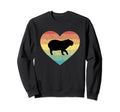 Capybara Sunset Heart Sweatshirt - Custom Art Print for Adults - T-Shirt, Sweatshirt, Hoodie