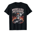 Wrench Ride Brotherhood Motorcycle Biker T-Shirt - Minimalist Print Unisex - T-Shirt, Sweatshirt, Hoodie