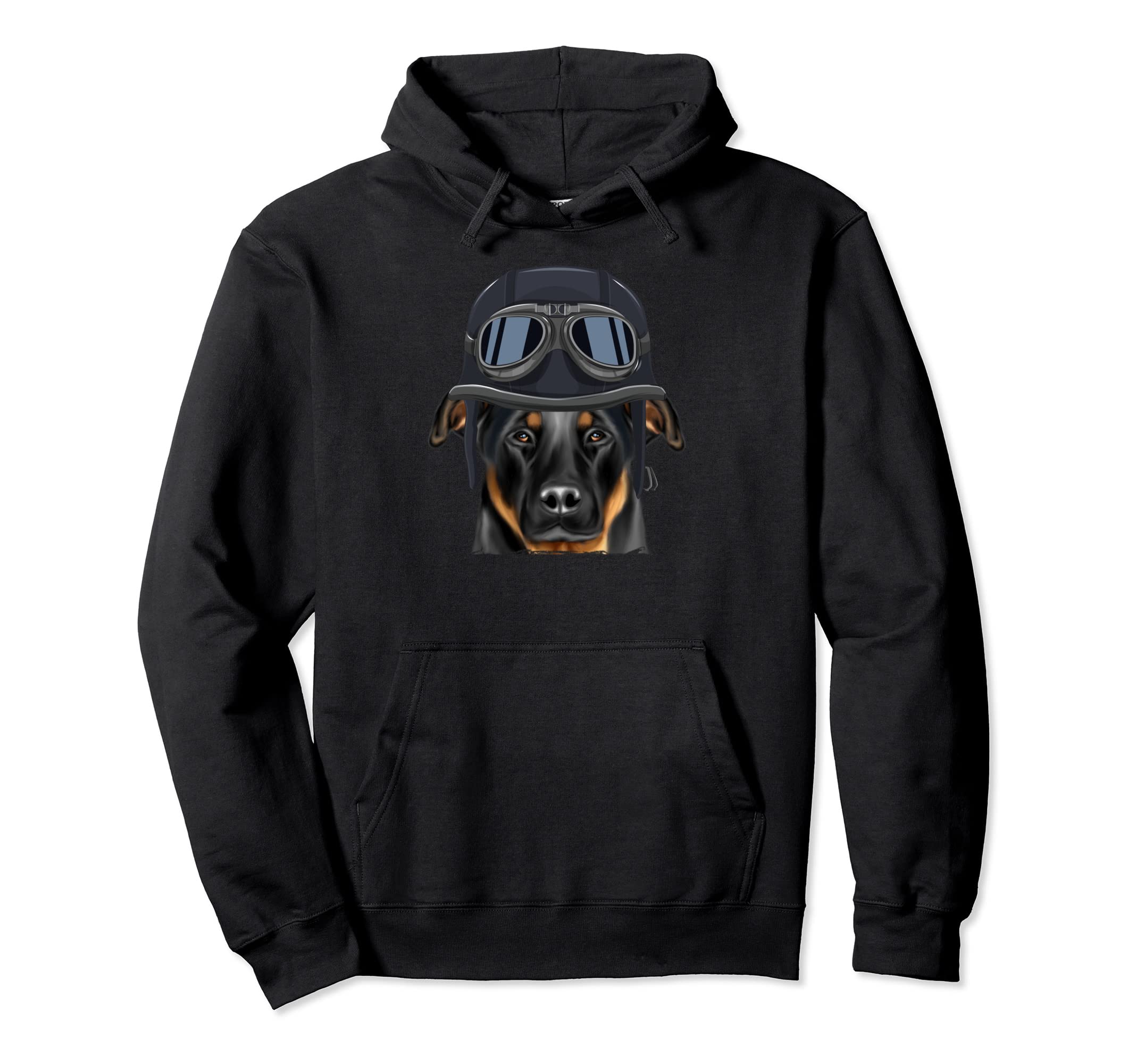 Funny Motorcycle Helmet Beauceron Hoodie - Novelty Apparel Unisex - T-Shirt, Sweatshirt, Hoodie