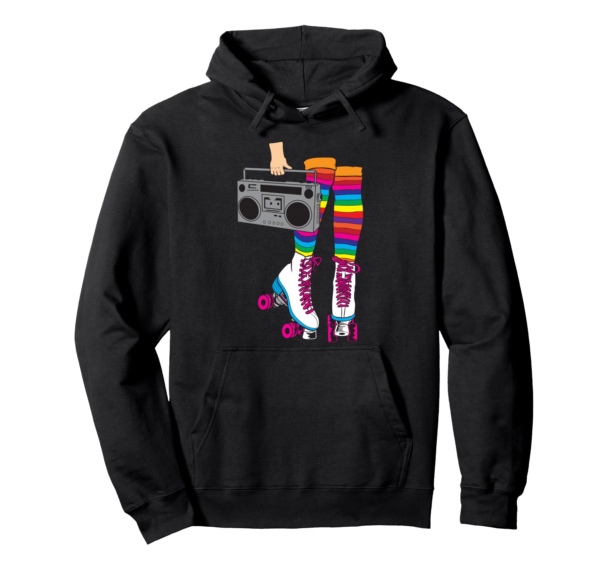 Rollerskates Funny 80S Roller Hoodie - Casual Everyday Wear Men Women - T-Shirt, Sweatshirt, Hoodie
