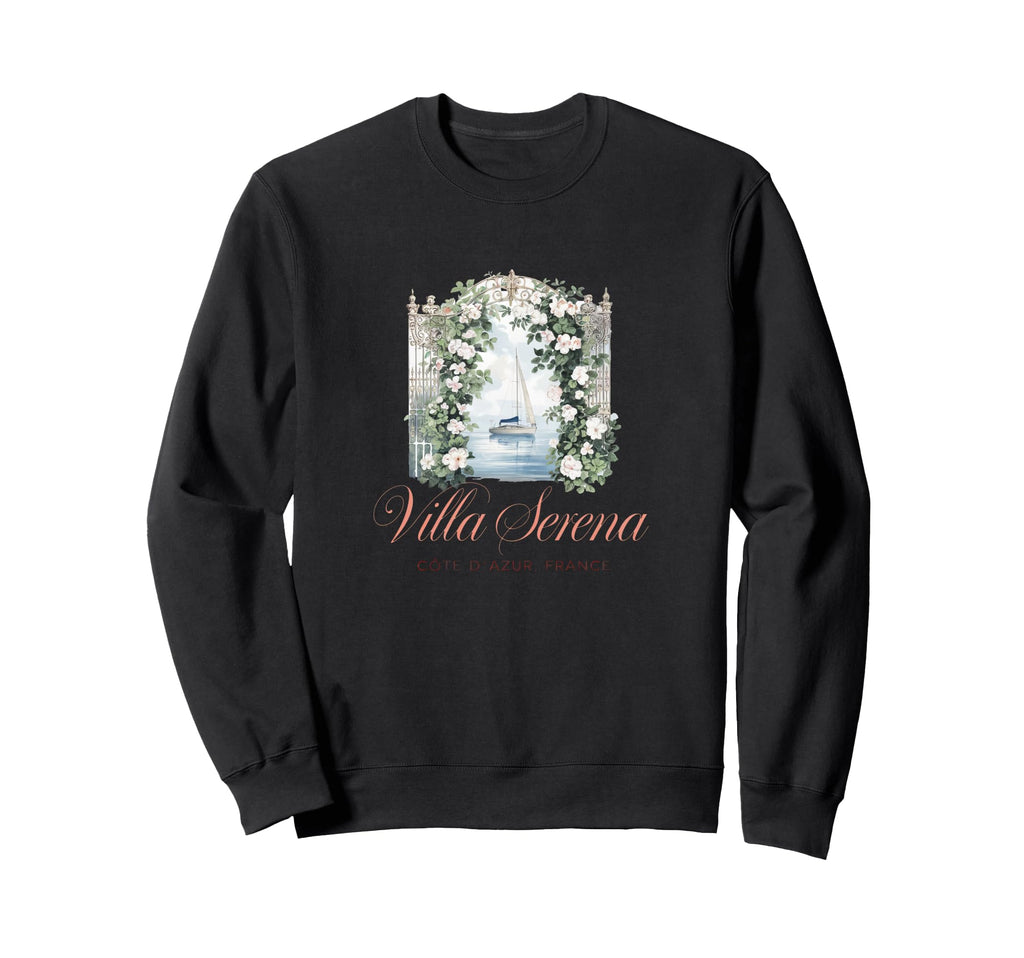 Villa C Te Dazur France Elegant Sweatshirt - Trendy Graphic Men Women - T-Shirt, Sweatshirt, Hoodie